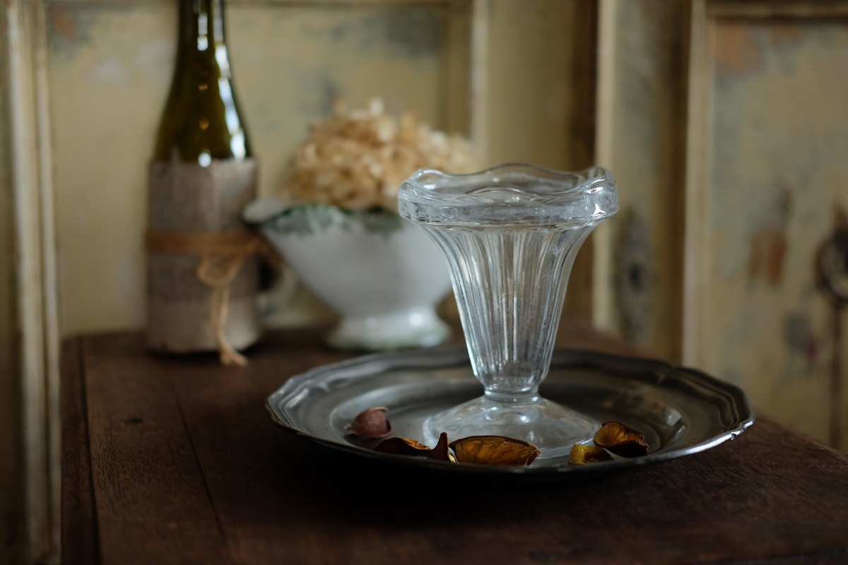 W47-4 フランス Brocante デザートカップ パフェグラス ガラス食器